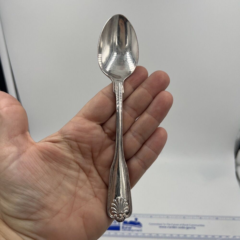 International Silver-plate Korea Teaspoon Spoon Royal Shell / Shell Tip